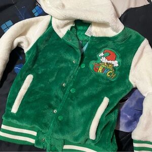 The Grinch kids fuzzy jacket